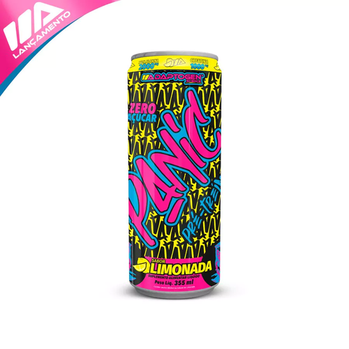 Panic Pré Treino Liquido Limonada 355ML Pack com 6
