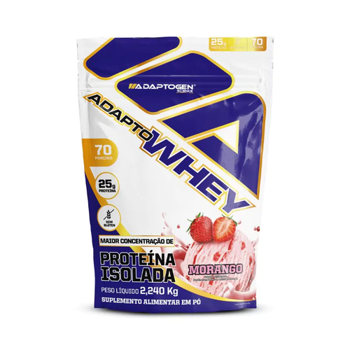 Adapto Whey Strawberry Creme Refil 2240g